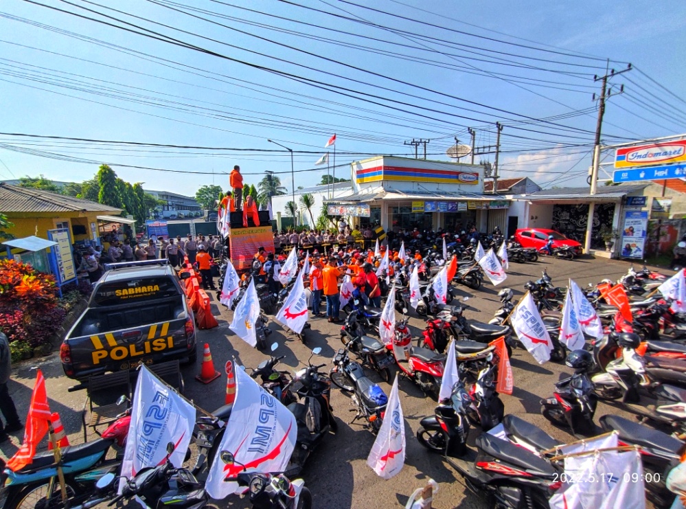 Peringatan Hari Buruh Di Kabupaten Jember,FSPMI Tagih Janji Bupati