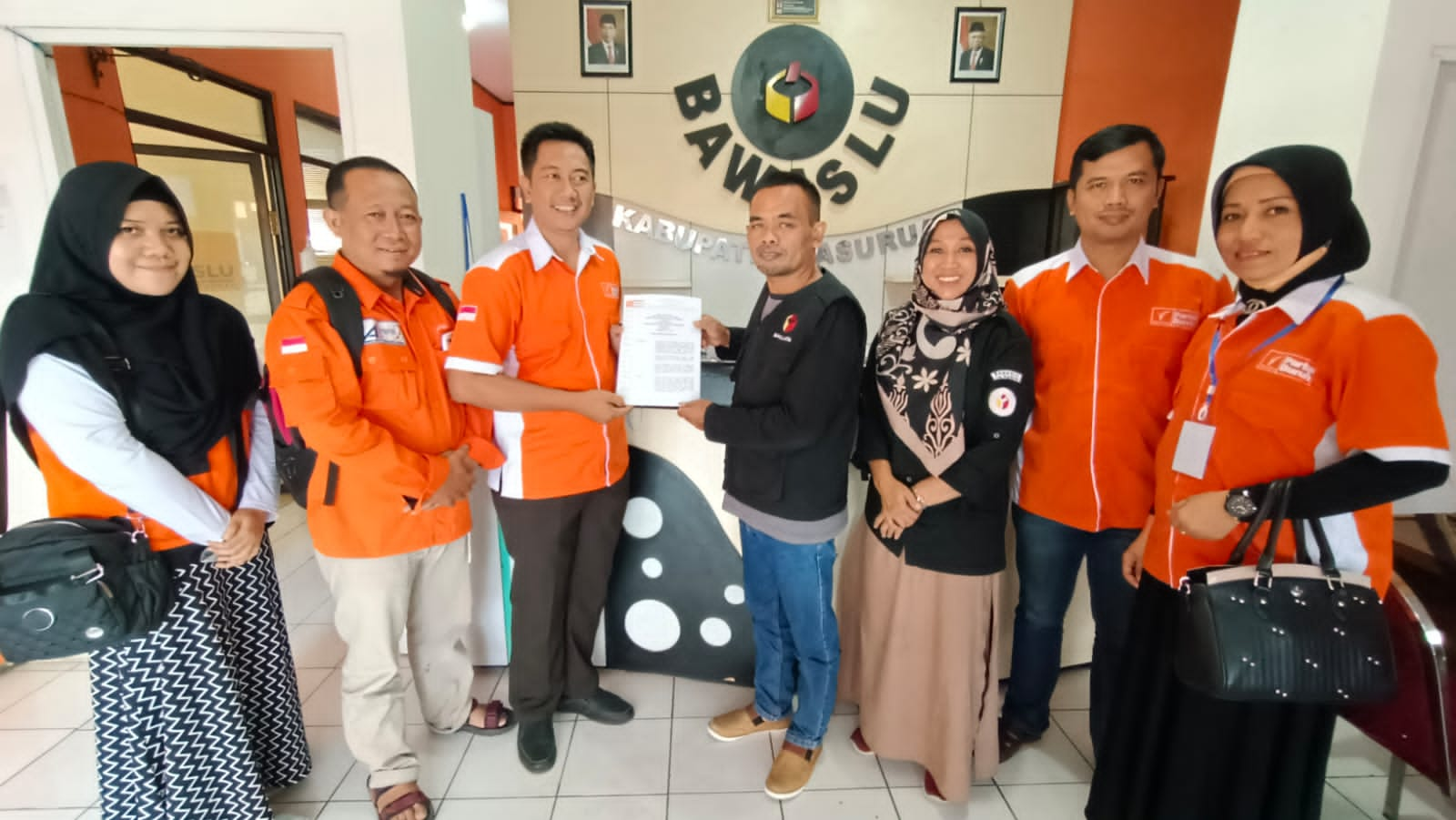 Pengurus Exco Partai Buruh Kabupaten Pasuruan Audiensi ke Kantor Bawaslu, Konsultasi Terkait Pemilu Serentak 2024