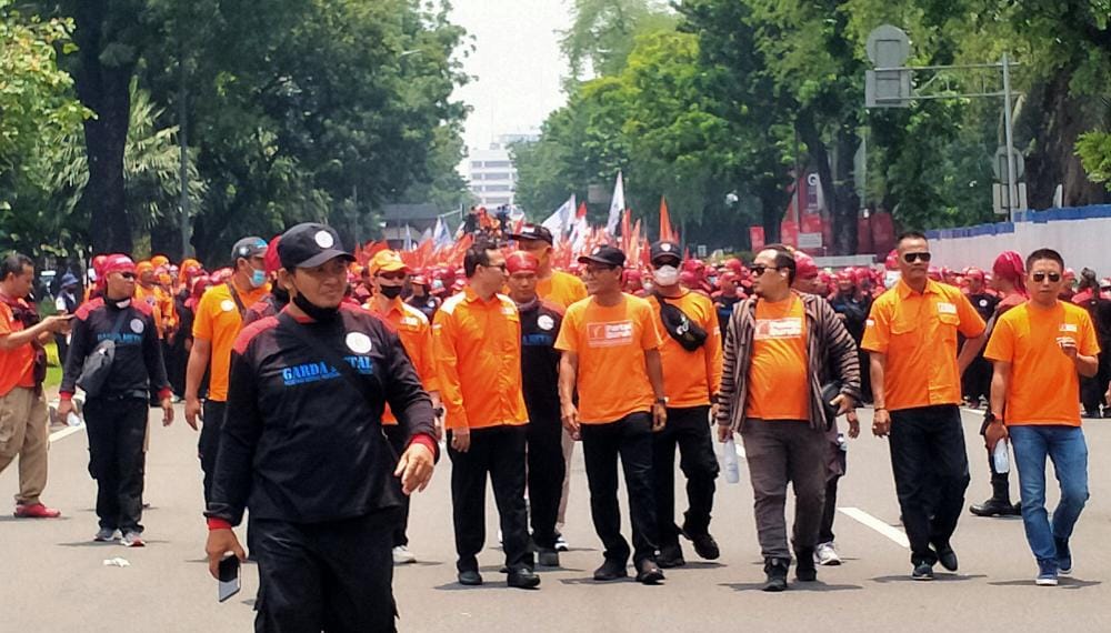 Longmarch Menuju Istana Negara, Buruh Suarakan 6 Isu Utama