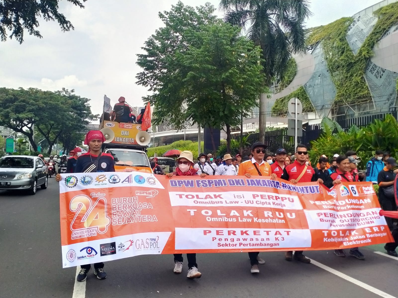 1 Mei FSPMI DKI Tumpah Ruah di Jakarta, Tuntut Cabut Omnibus Law