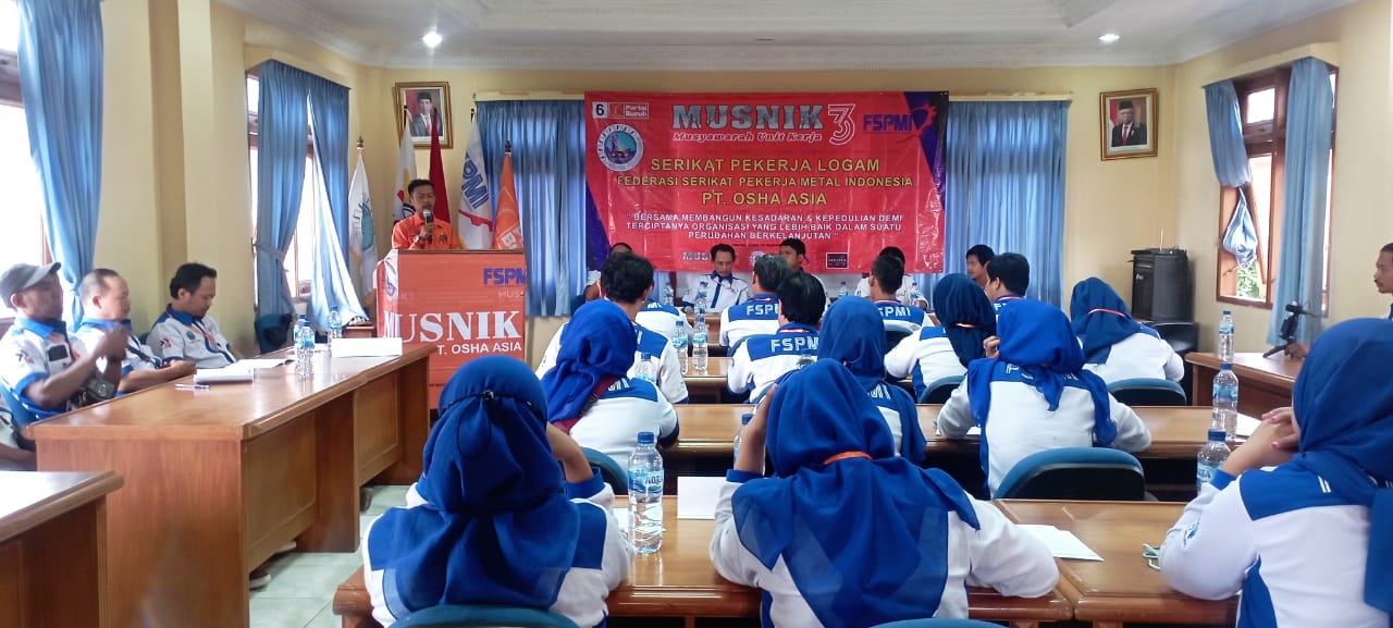 Musnik 3 PUK SPL FSPMI PT. Osha Asia Bogor : Bersama Membangun Kesadaran dan Kepedulian Demi Terciptanya Organisasi yang Lebih Baik dalam Suatu Perubahan Berkelanjutan