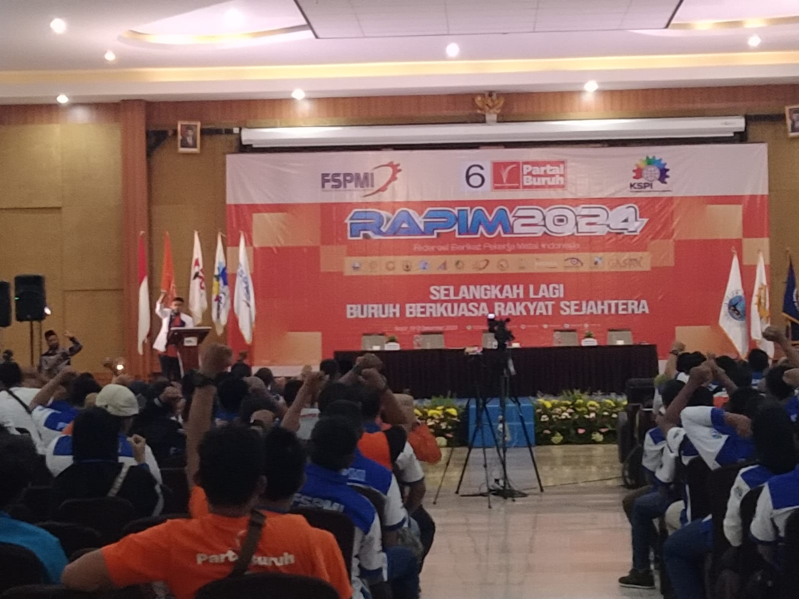 Ratusan Pimpinan FSPMI Hadiri Rapimnas FSPMI 2024 di Bogor