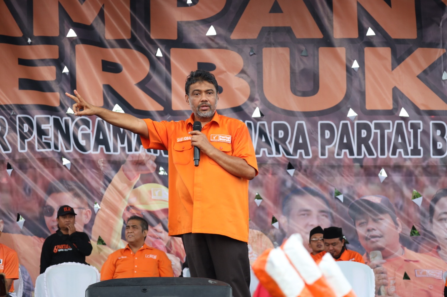 Presiden Partai Buruh Sampaikan Orasi Politik Pada Kampanye Terbuka Perdana