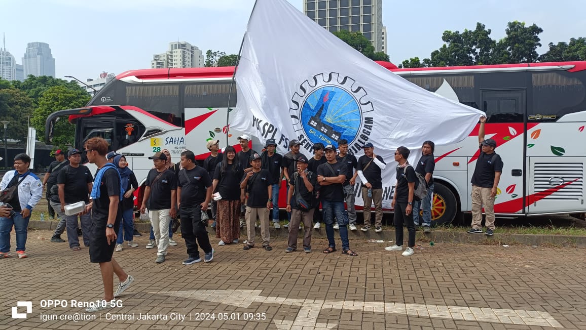 Ribuan Buruh Gelar Aksi May Day Suarakan Dua Tuntutan Utama