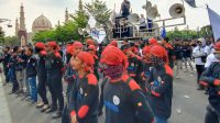 Ribuan Buruh Bertumpah Ruah di Kantor Bupati Kabupaten Majalengka Dalam Memperingati Hari Buruh Internasional 2024