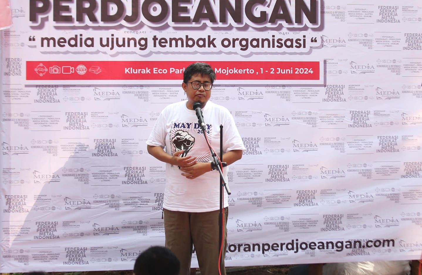 Pesan Ardian Saat Dalam Sambutan di Pembukaan Workshop Media Perdjoeangan