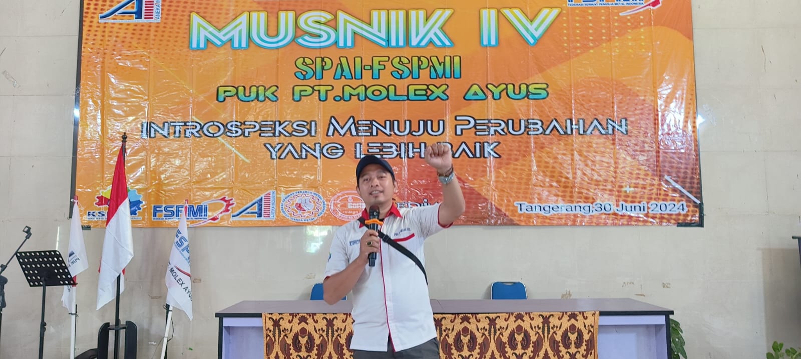 Ketua Terpilih PUK SPAI FSPMI PT. Molex Ayus Periode 2024-2027, Ahmad Rizal KHF : Tanpa Kalian Kami Bukan Apa-Apa, Tetap Kawal Kami