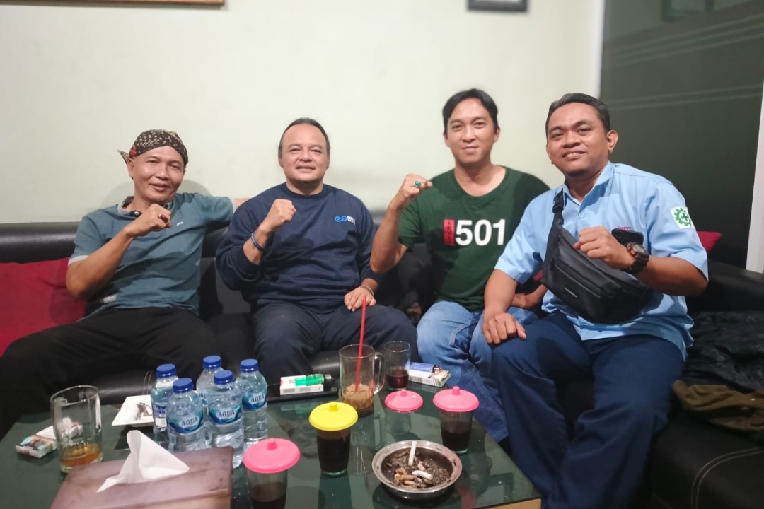 Temui Ketua KC FSPMI Bekasi, DPD Jamkeswatch Kota Bekasi Paparkan Kinerja Relawan