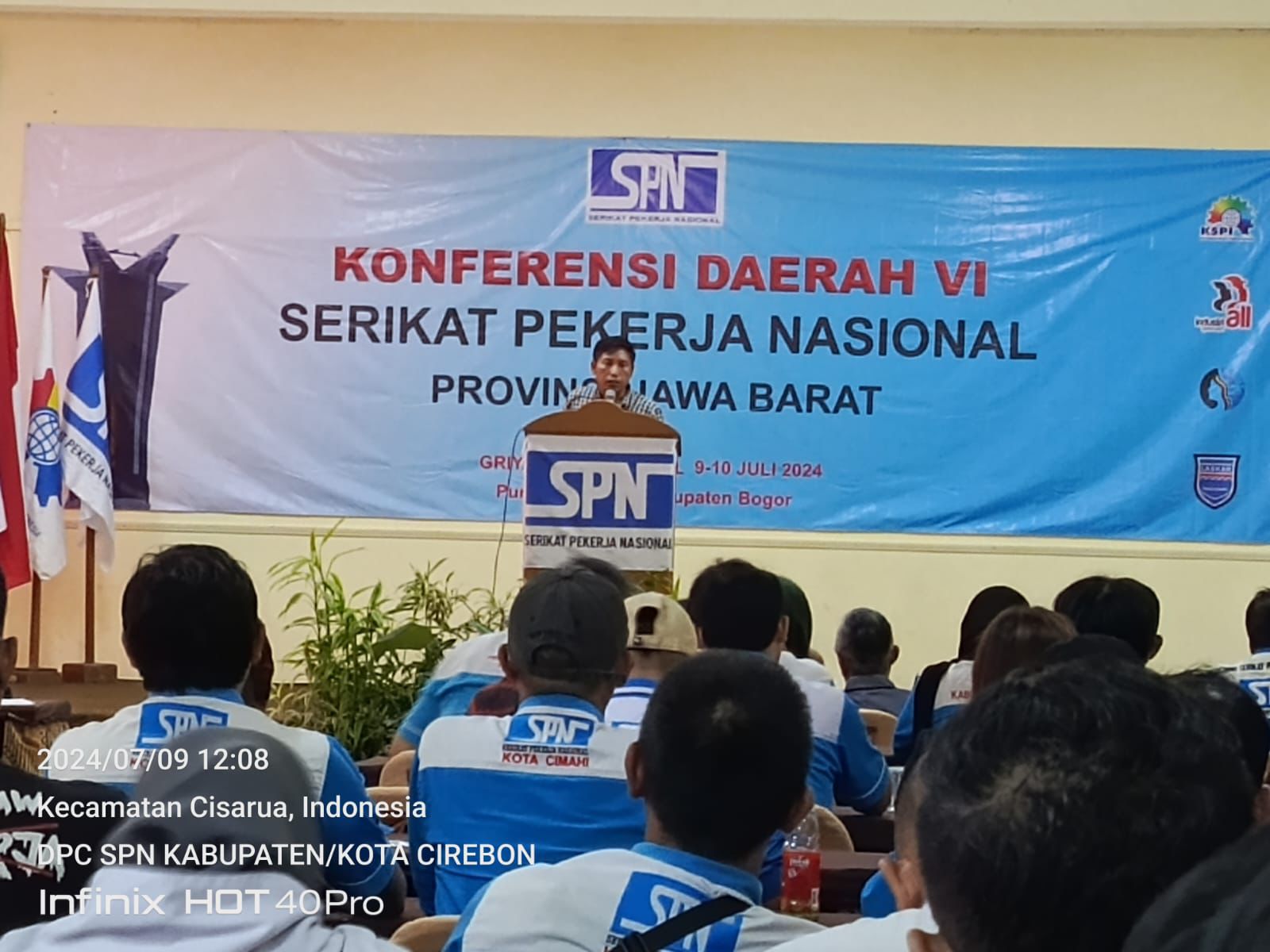 Ketua DPW FSPMI Jawa Barat Hadiri Konferensi Daerah VI DPD SPN Jawa Barat