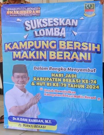 Sambut Hari Jadi Kabupaten Bekasi Ke 74, Bupati Gelar Lomba Kampung Bersih