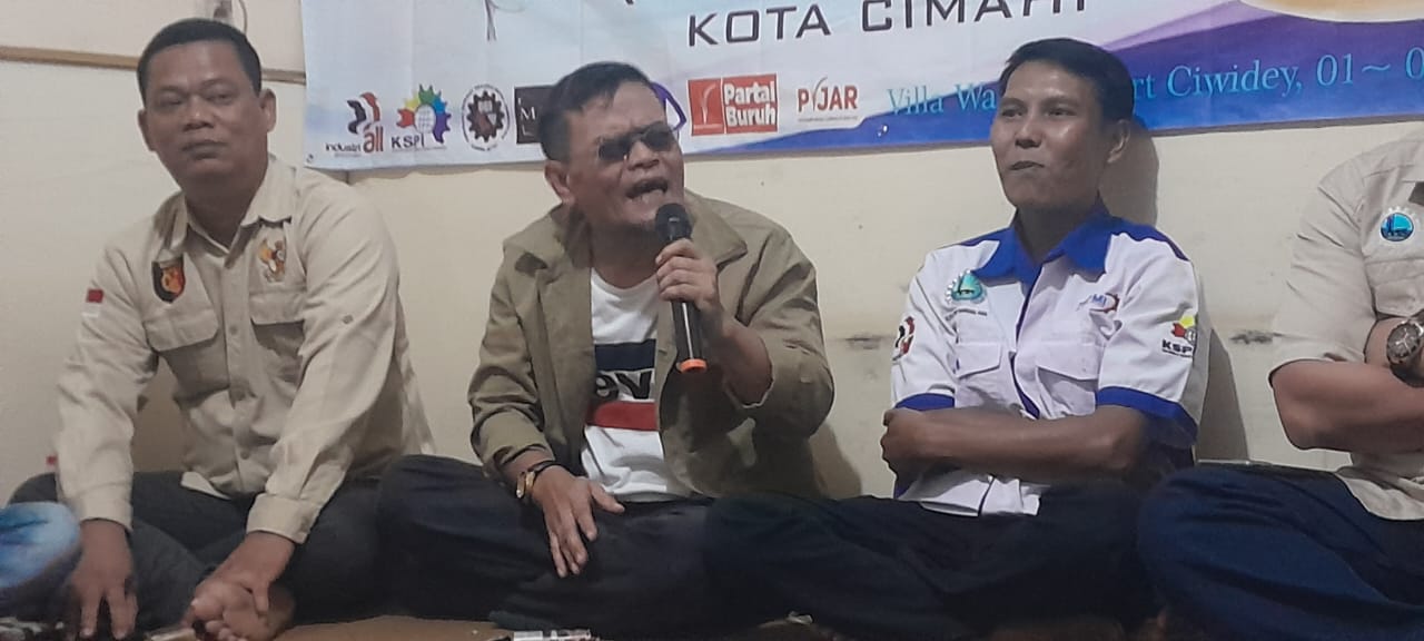 Ketum Logam A. Taufik Hidayat S.H.,S.E Sampaikan 5 Amanah Organisasi di Rakercab PC Logam Cimahi