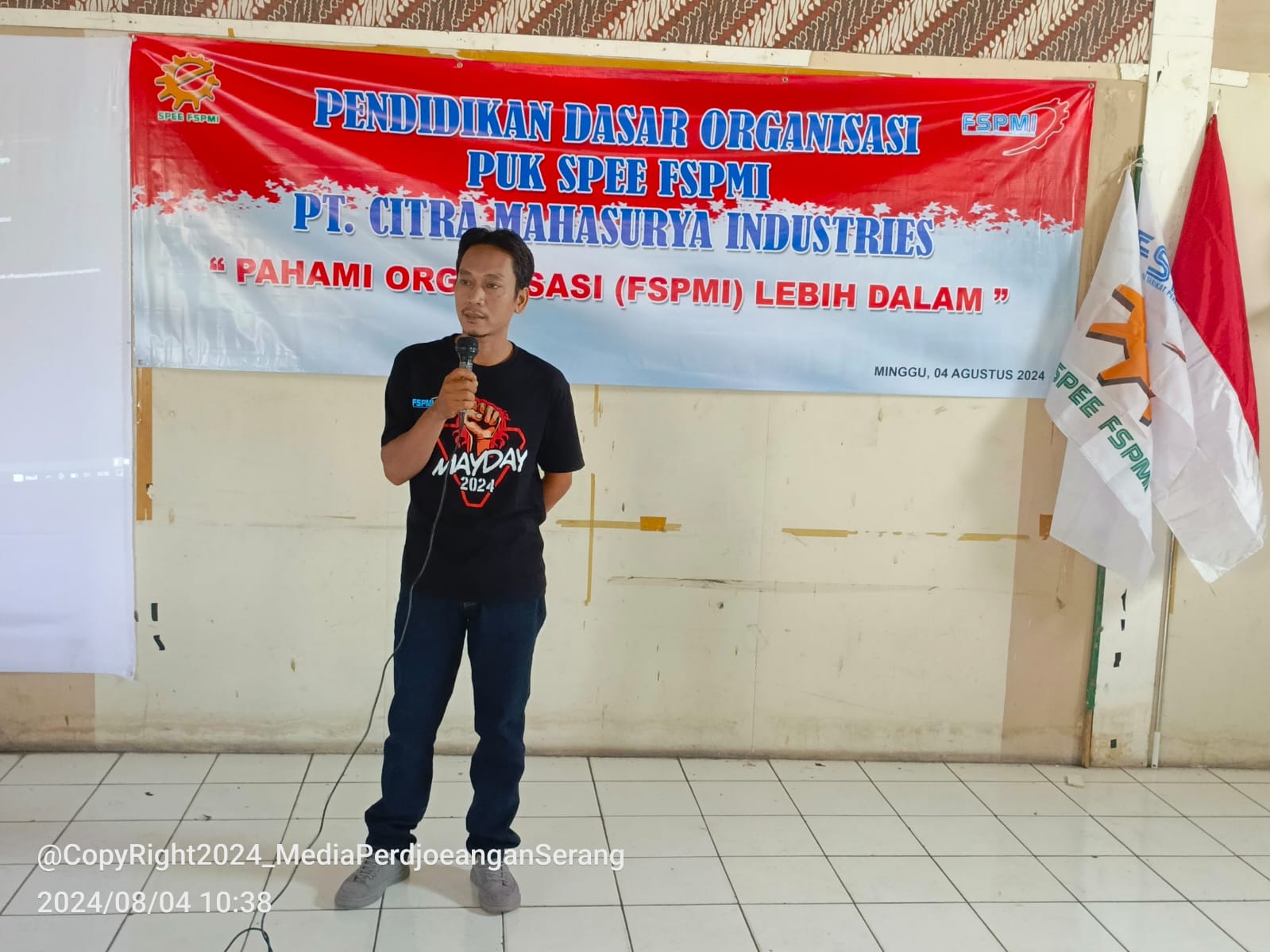 Gelar Pendidikan Dasar Organisasi PUK Citra Mahasurya Industries “Pahami Organisasi FSPMI Lebih Dalam”