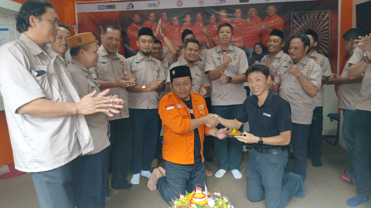 General Manager Hadiri Perayaan HUT ke-15 PUK SPAMK FSPMI PT. Enkei Indonesia