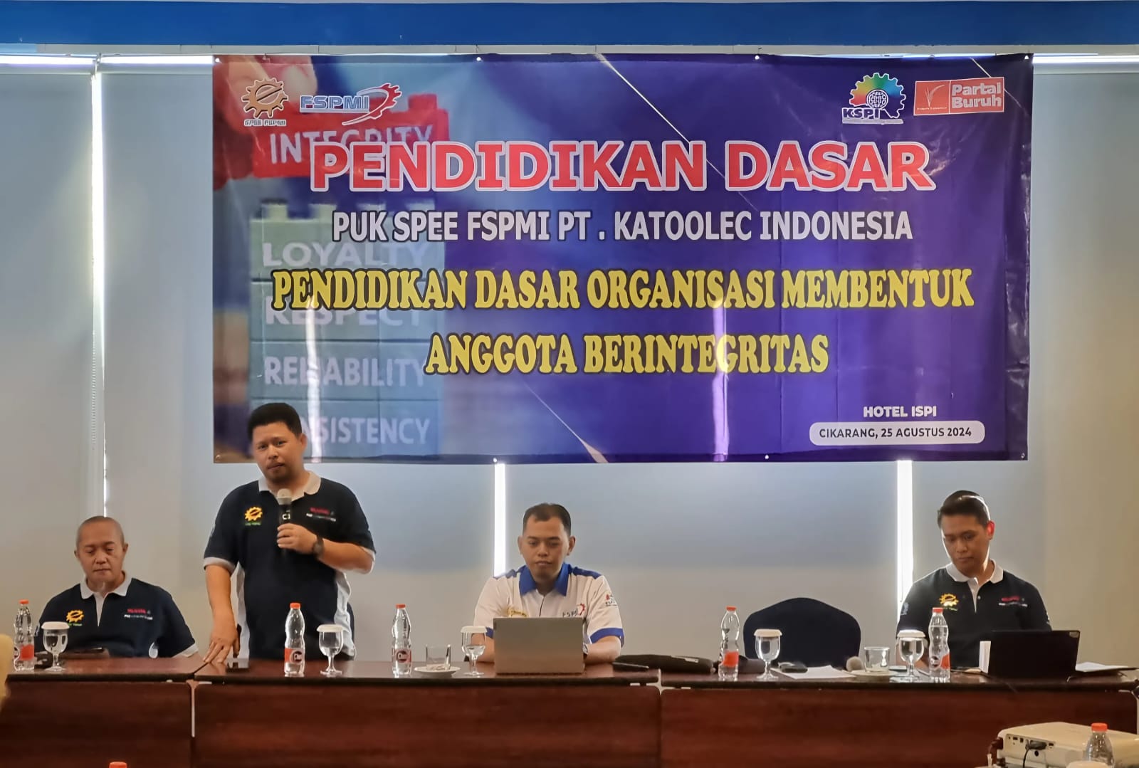 Serikat Pekerja FSPMI PT. Katolec Indonesia Selenggarakan Pendidikan Dasar Organisasi