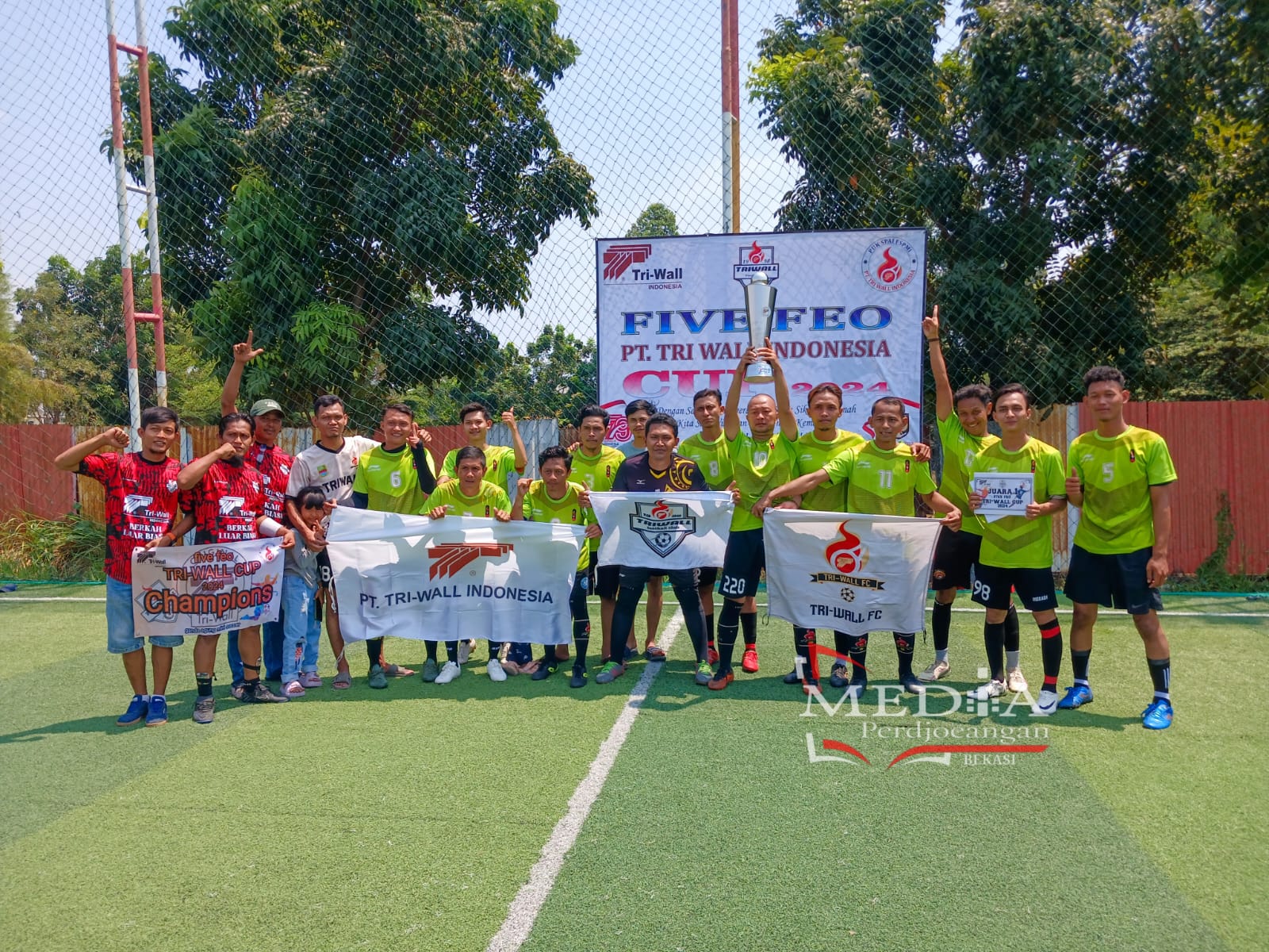 Liga Mini Socer PT. Tri Wall Indonesia CUP 2024 Disaksikan Keluarga Karyawan