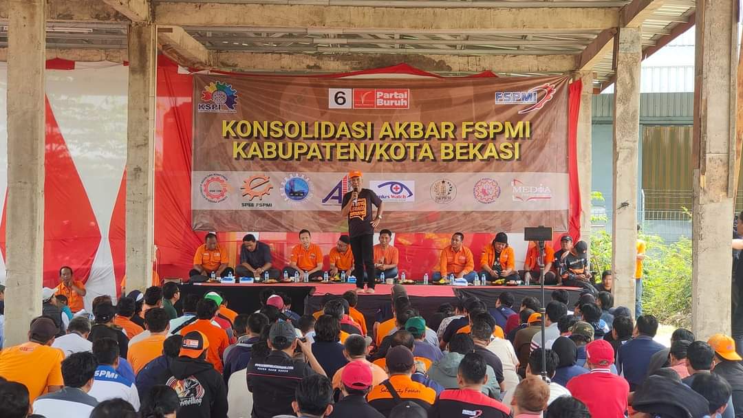 FSPMI Bekasi Gelar Konsolidasi Akbar di New Omah Buruh