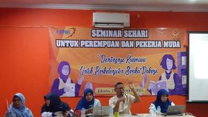 Hadiri Seminar Sehari Pekerja Perempuan, Presiden FSPMI Ingatkan Fungsi Serikat Pekerja