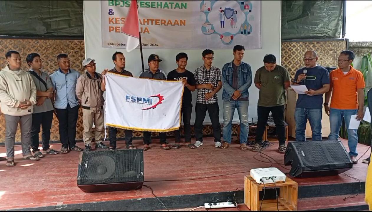 Buruh PT. SAS Kreasindo Utama Tegal Berserikat, Jadi Pelopor SPAI FSPMI di Tegal