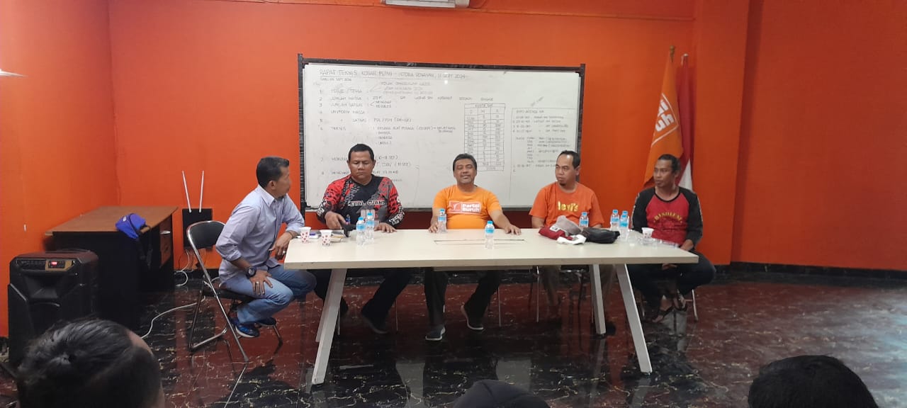 Rapat Teknis Garda Metal, Bahas Pengawalan Konsolidasi Akbar FSPMI di Istora Senayan