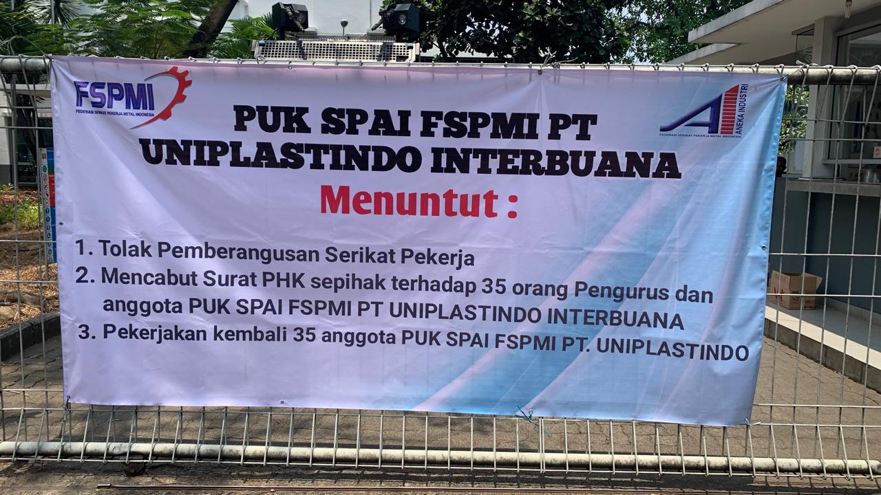 PUK FSPMI dan Direksi PT. Uniplastindo Dijadwalkan Bertemu, PC SPAI Bekasi Berharap Status PHK Dicabut