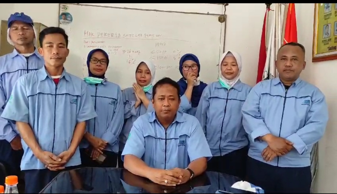 Beberapa Anggota PUK SPL FSPMI PT. Marsol Abadi Indonesia Ambil Program Pensiun Dini