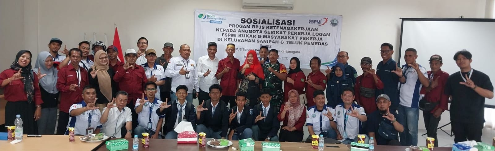 Gandeng BPJamsostek, PC SPL FSPMI Kutai Kartanegara Sosialisasi Program BPJS Ketenagakerjaan