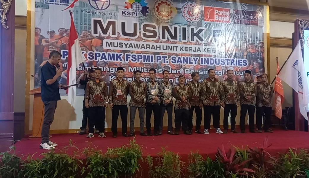 Susunan Kepengurusan PUK SPAMK FSPMI PT. Sanly Industries 2024 – 2027