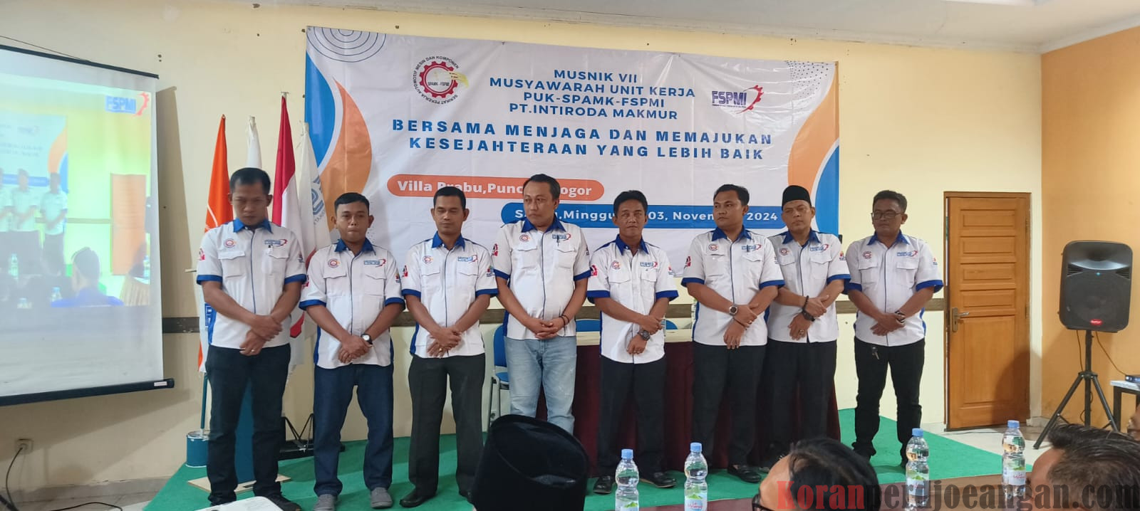 Musyawarah Unit Kerja ke VII PUK SPAMK FSPMI PT. Inti Roda Makmur Sukses Dilaksanakan di Villa Prabu Bogor