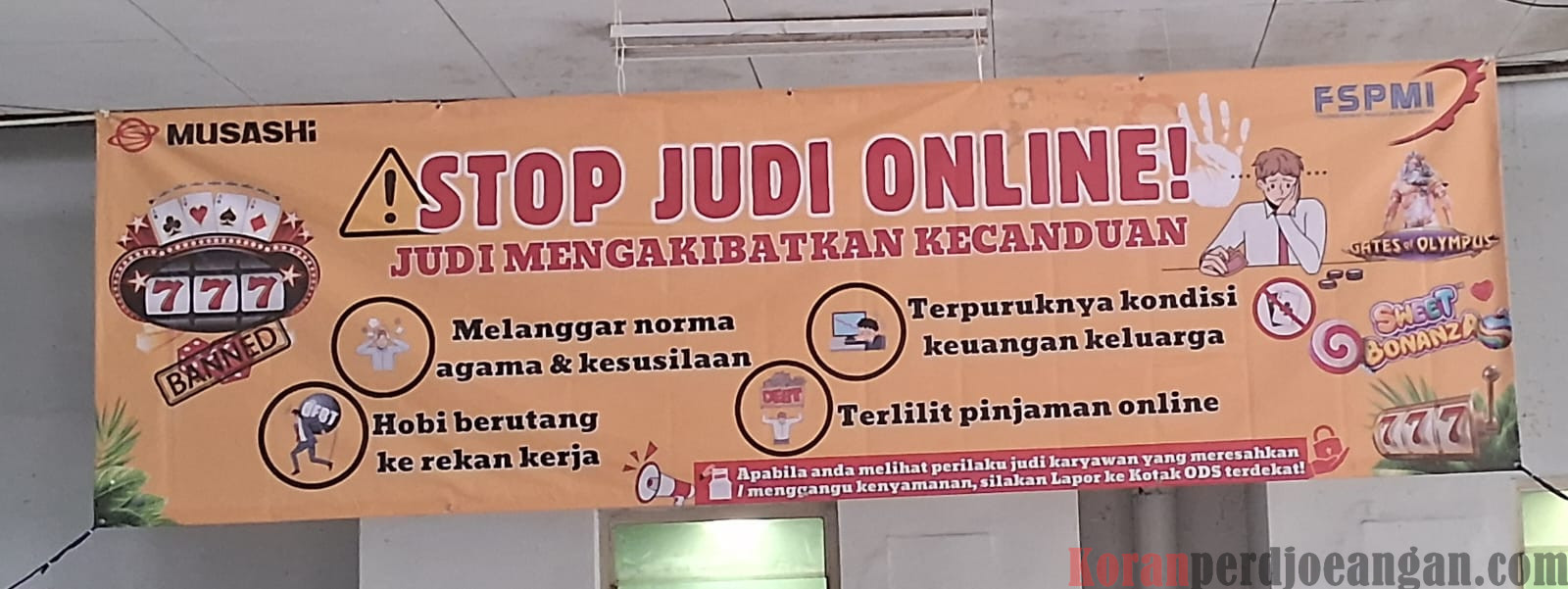 Bersama Manajemen, PUK SPAMK FSPMI PT. Musashi Siap Perangi Judi Online