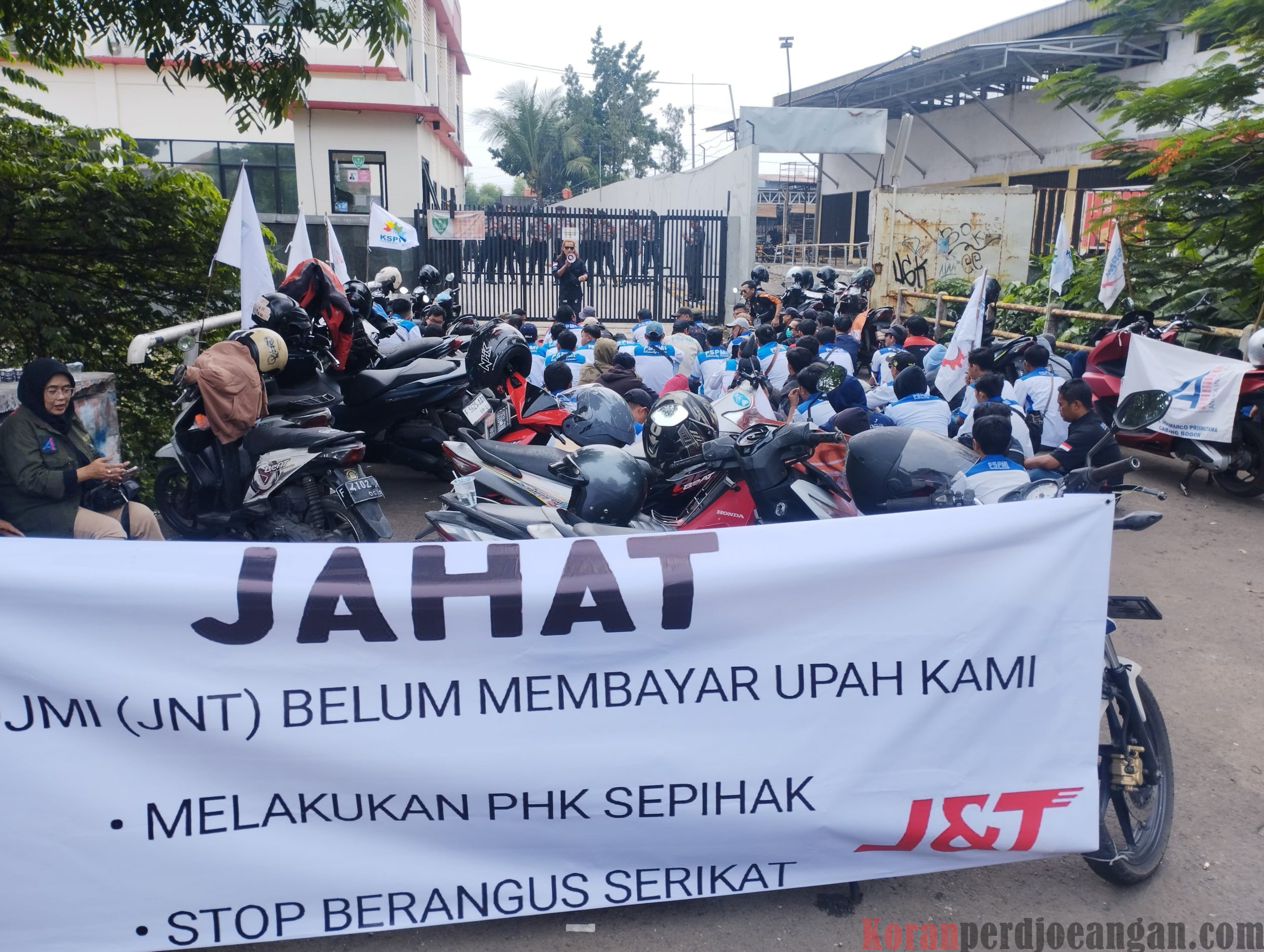 FSPMI Bogor Desak JNT Bayar Upah Tertunggak dan Penuhi Hak Pekerja