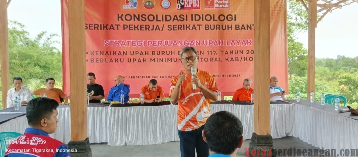 Samakan Sikap Buruh Tangerang Gelar Rapat Terbuka