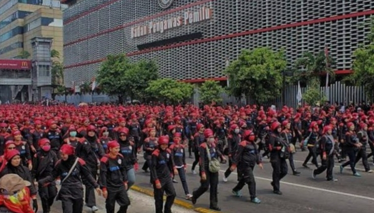 Semangat Perjuangan dan Kesetiaan Pasukan Garda Metal FSPMI