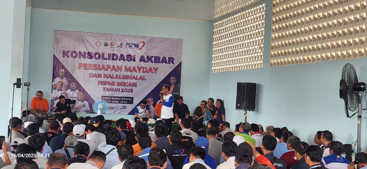 KC FSPMI Bekasi Gelar Halal Bihalal dan Konsolidasi Persiapan May Day 2025